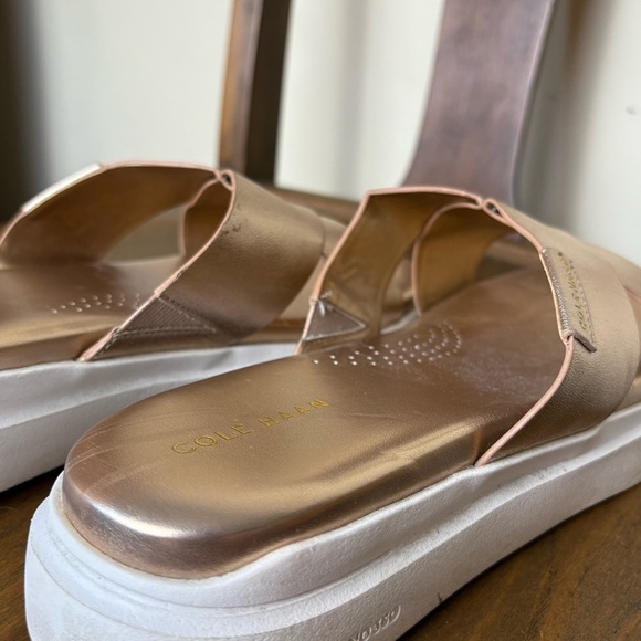 Cole Haan Metallic Rose Gold Sandals - Picture 11 of 11